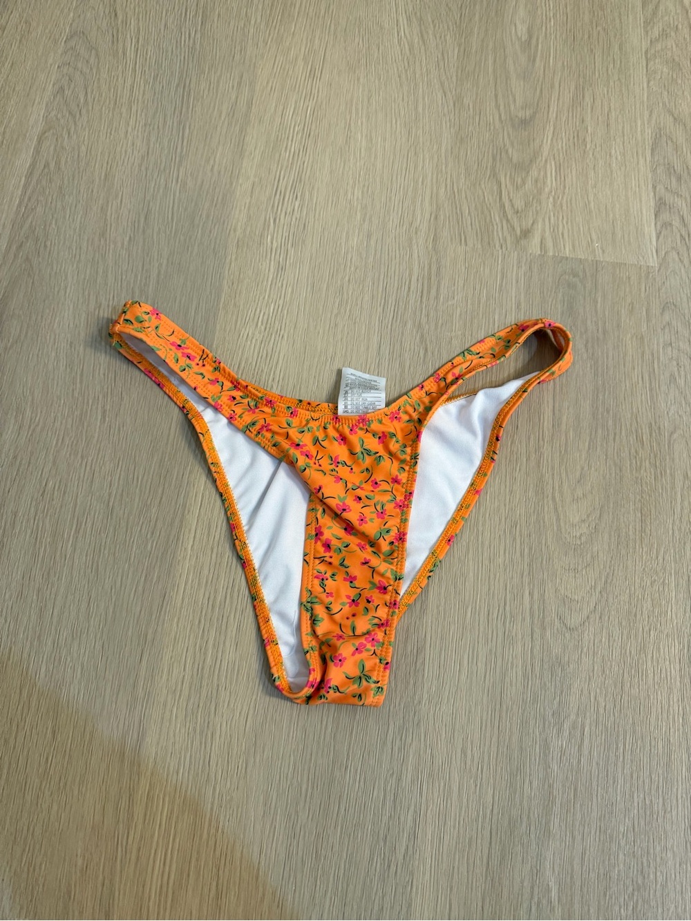 Motel Rocks Orange Floral Bikini Bottoms